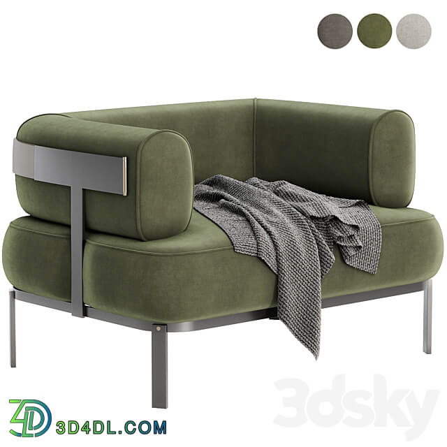 BELT Armchair By BAXTER design 3D Models