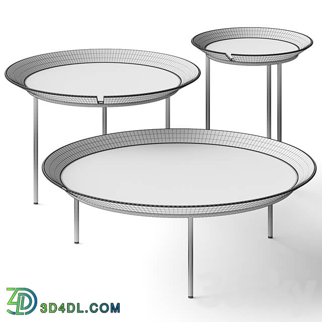 Gervasoni Brise Coffee Tables 3D Models