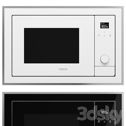 Microwave oven TEKA ML 820 BIS BLACK SS WHITE SS 3D Models 