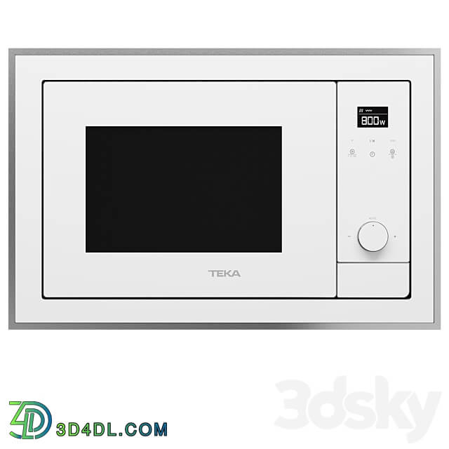 Microwave oven TEKA ML 820 BIS BLACK SS WHITE SS 3D Models