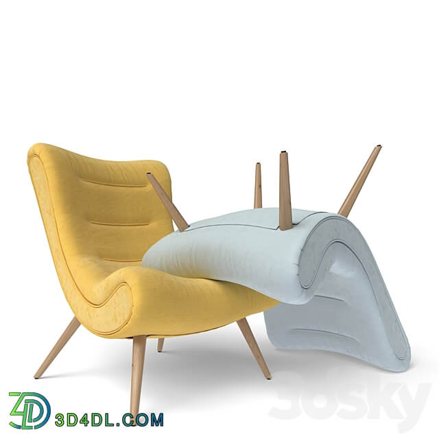 Dolce Vita Armchair 3D Models