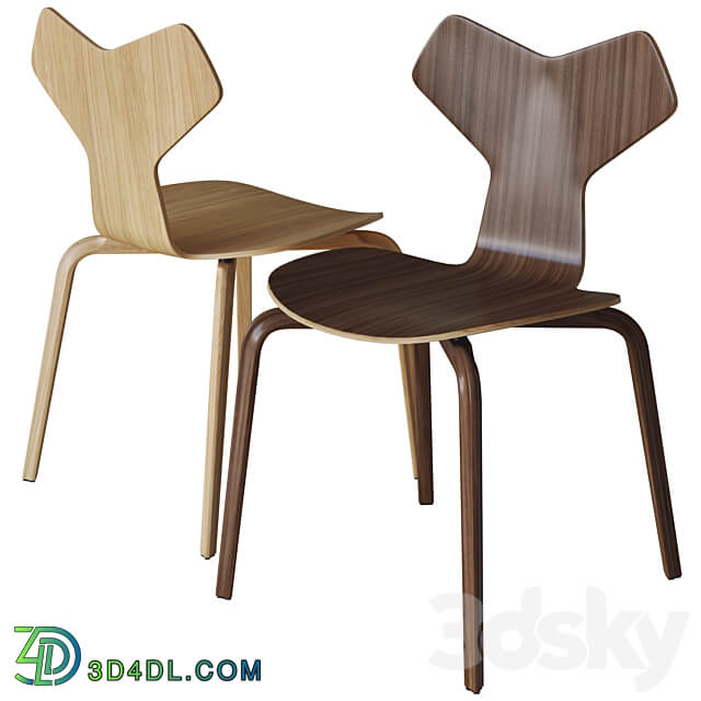 grand prix chair 02 by fritz hansen 3D Models