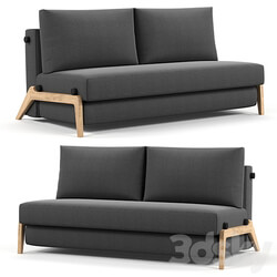 Innovation Living ILB 500 160 Sofa Bed Lacquered Oak 3D Models 