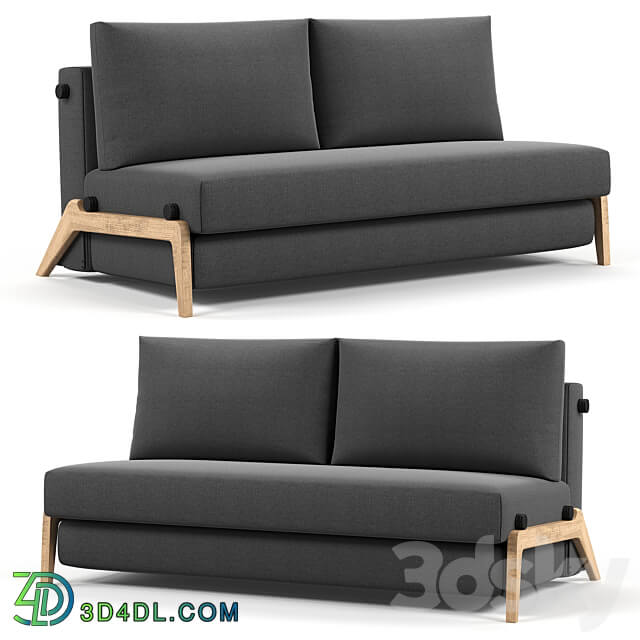 Innovation Living ILB 500 160 Sofa Bed Lacquered Oak 3D Models