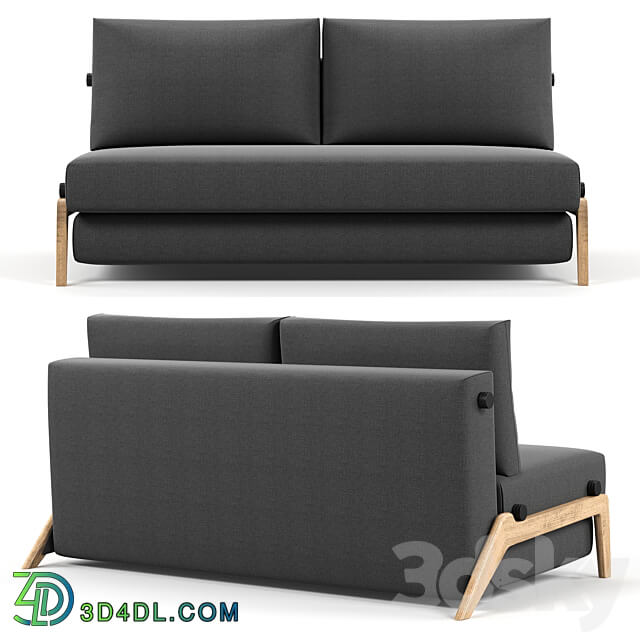 Innovation Living ILB 500 160 Sofa Bed Lacquered Oak 3D Models