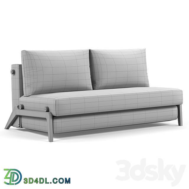 Innovation Living ILB 500 160 Sofa Bed Lacquered Oak 3D Models