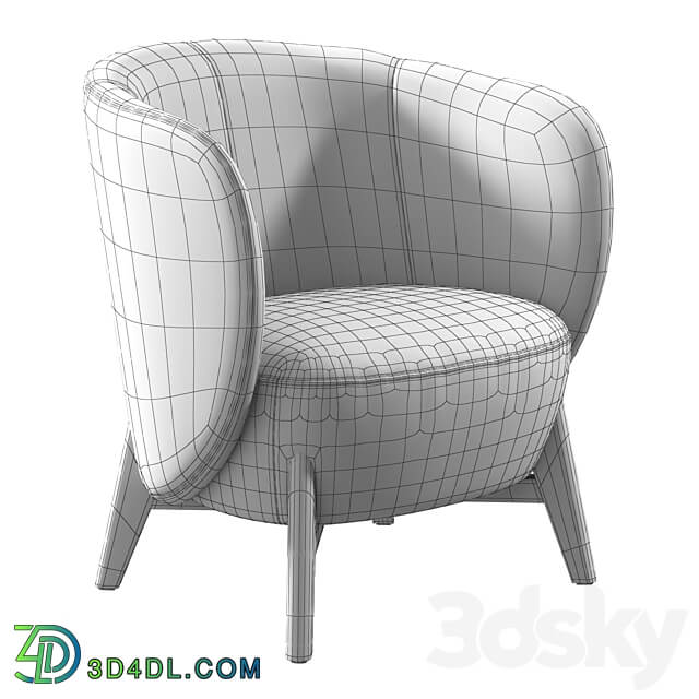 Armchair Lancy La Redoute 3D Models