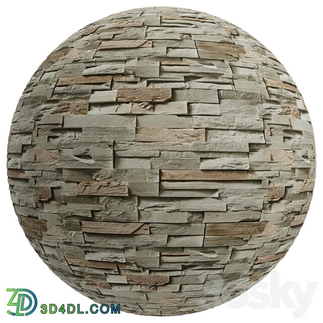 FB370 stone Facade coverings MURIA 3MAT PBR Seamless Stone 3D Models