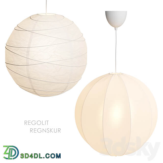 IKEA REGOLIT REGNSKUR Pendant lamp Pendant light 3D Models