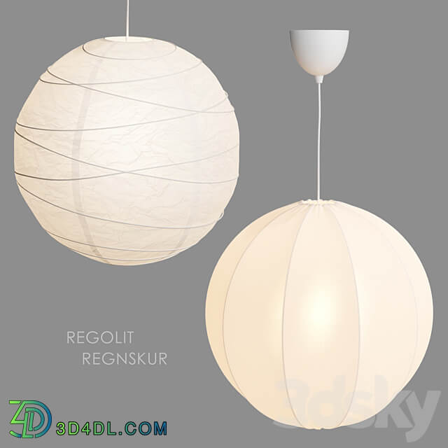 IKEA REGOLIT REGNSKUR Pendant lamp Pendant light 3D Models