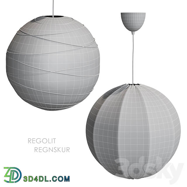 IKEA REGOLIT REGNSKUR Pendant lamp Pendant light 3D Models