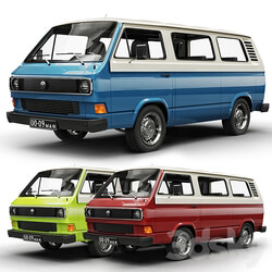 VW Transporter T3 3D Models 