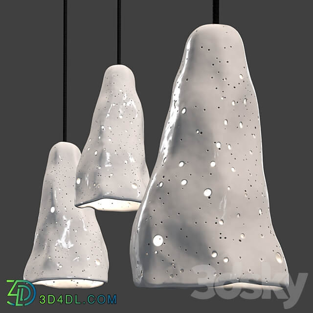 Meteor pendant lamp by Tayga Design Pendant light 3D Models