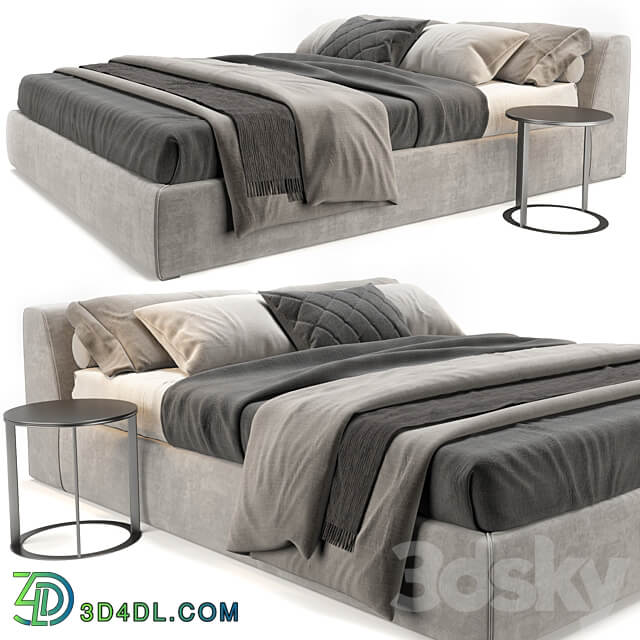 Meridiani Louis Bed Bed 3D Models