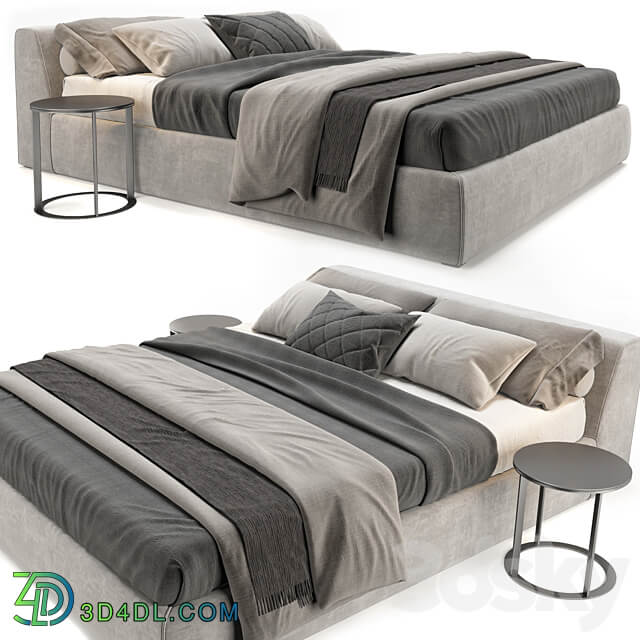 Meridiani Louis Bed Bed 3D Models