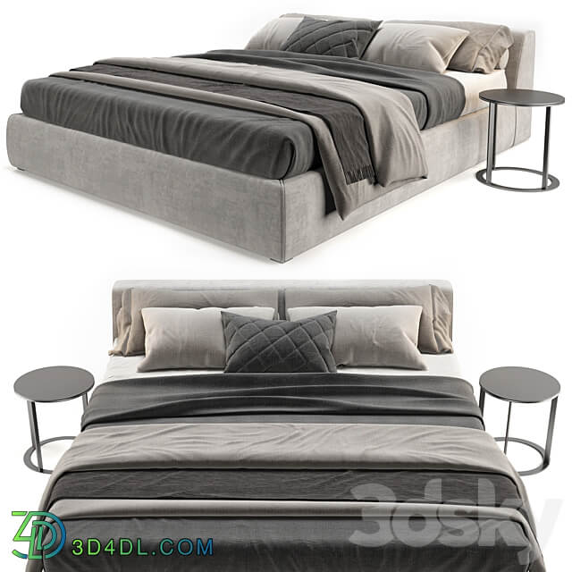 Meridiani Louis Bed Bed 3D Models