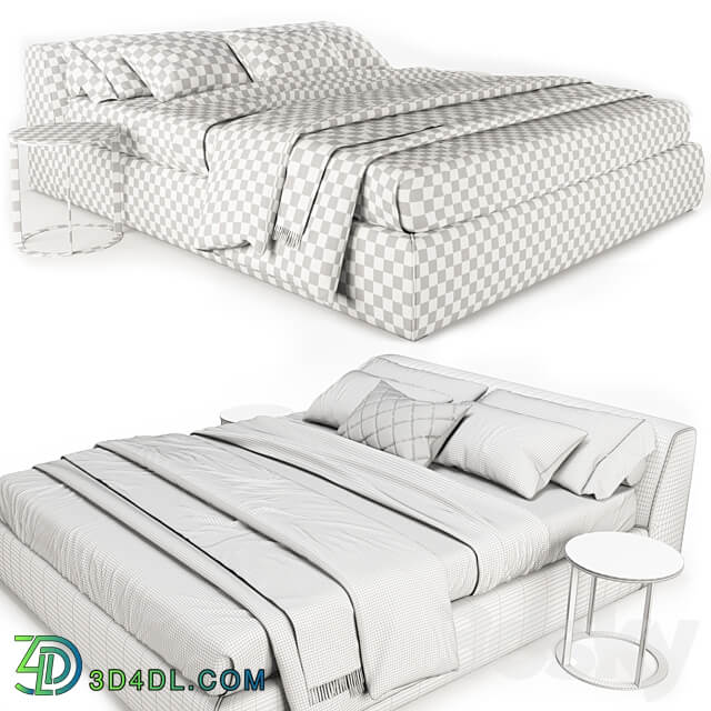 Meridiani Louis Bed Bed 3D Models