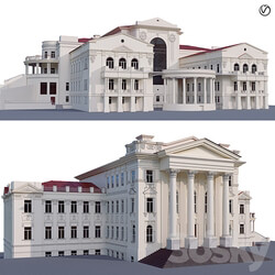 Administrative city building 3D Models 