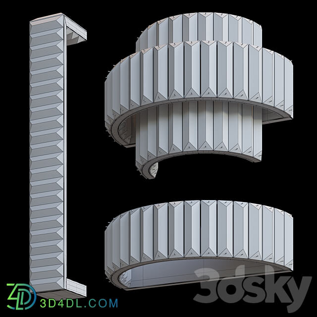 Wall lights Newport 8441 8442 8443 3D Models
