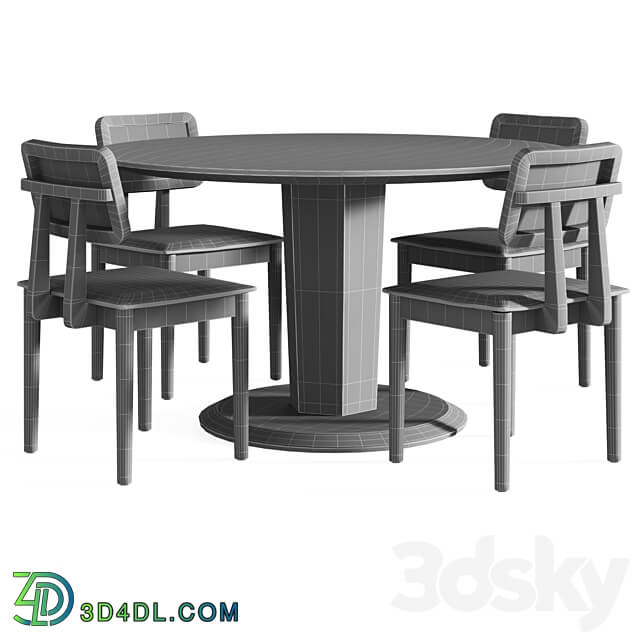 Pisa table Charles by Cosmorelax Table Chair 3D Models