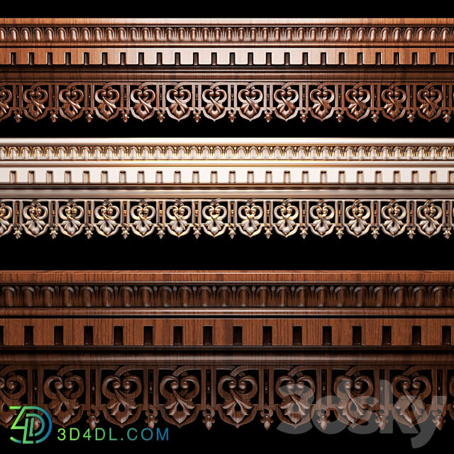 cerkovni decor wood 98465 3D Models