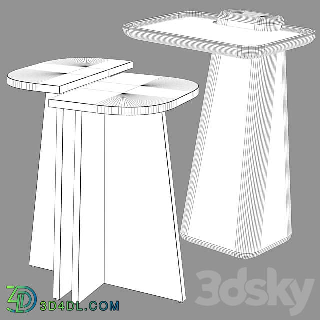 Coffee side tables 2 Budi Rugani LaRedoute 3D Models