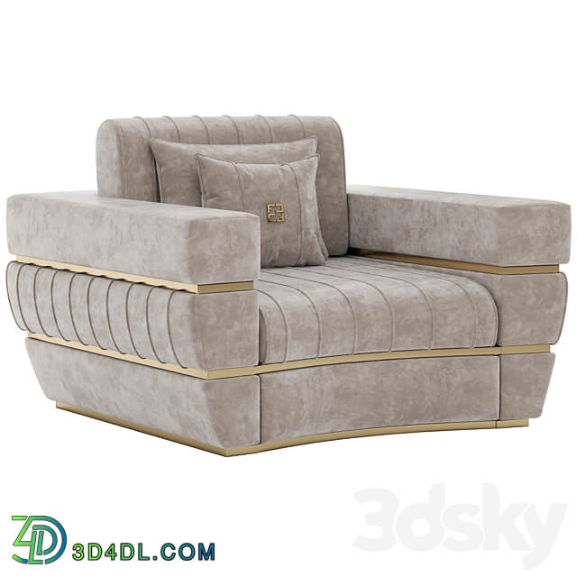 Fertini Casa Luxury Signature Armchair 3D Models