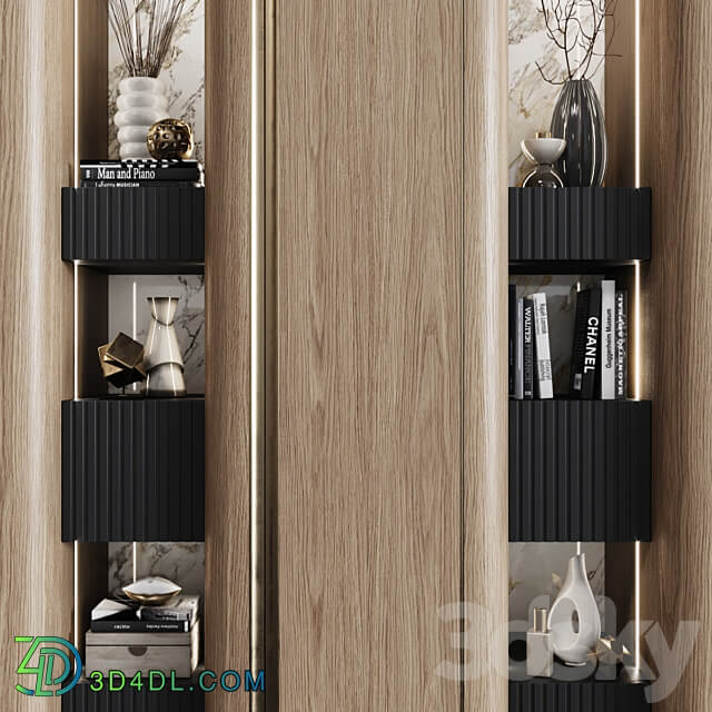 Wardrobes in modern style 49 Wardrobe Display cabinets 3D Models