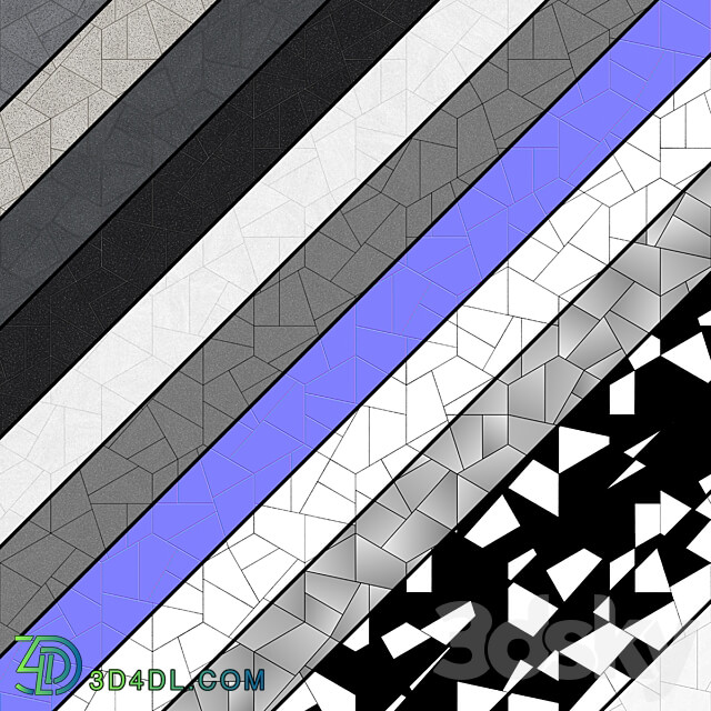 Granite paving Type 10 3D Models