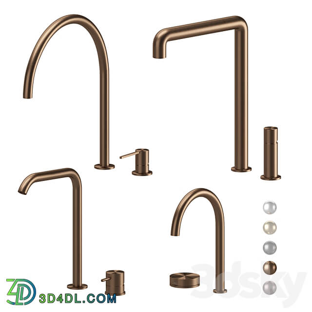 Kitchen faucets CEA set 03 Faucet 3D Models