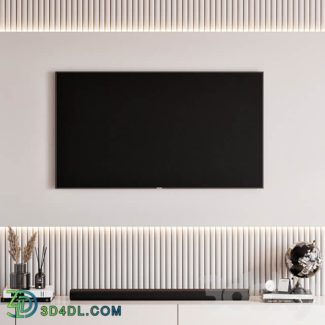 TV Wall 12 3D Models