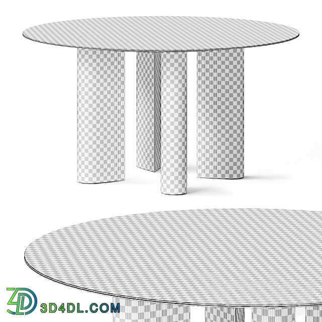 Bonaldo Geometric Round Dining 3D Models