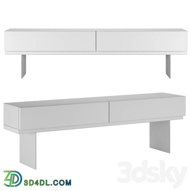 Lang Console Sideboard by Minotti Sideboard Chest of drawer 3D Models