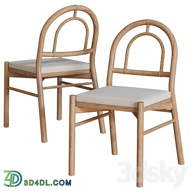 Sannois Feller Dining table and chairs Table Chair 3D Models