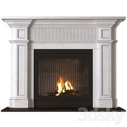 Marble modern Fireplace in Art Deco style. Marble Fireplace modern ArtDeco 3D Models 