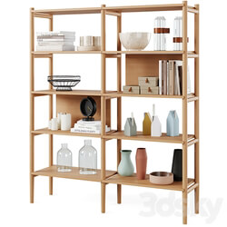 Bookcase HOLTON by Rowico Home 3D Models 