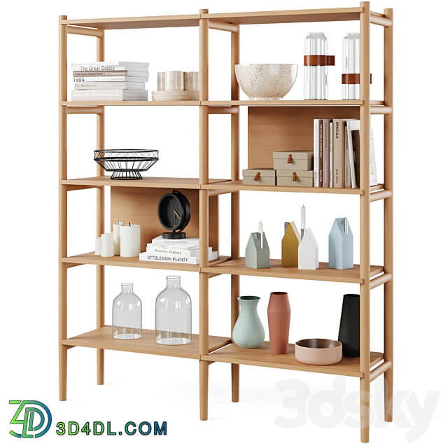 Bookcase HOLTON by Rowico Home 3D Models