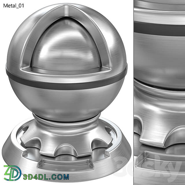 metal set 3D Models