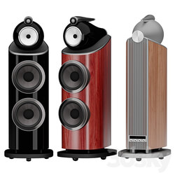 801 D4 Tower Speaker 3D Models 