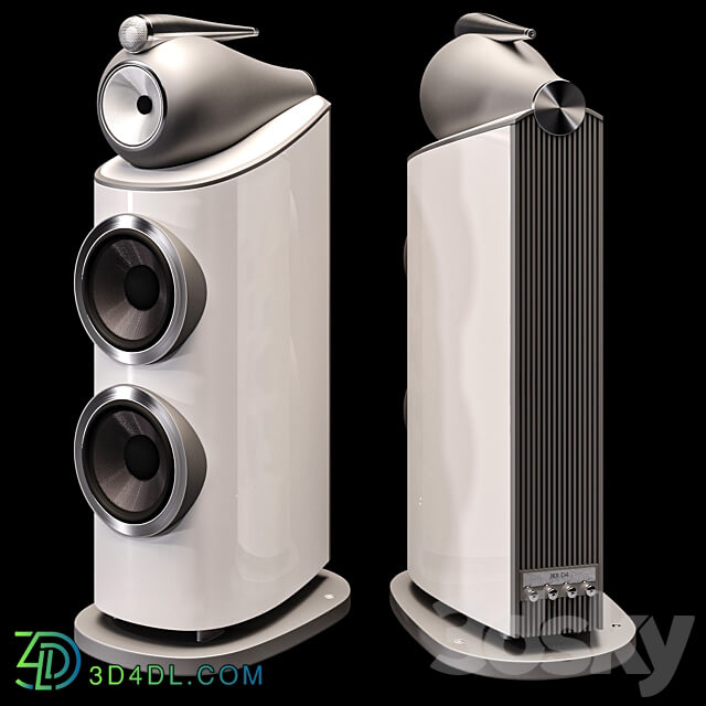 801 D4 Tower Speaker 3D Models