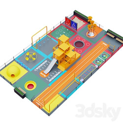 Multifunctional playground 3D Models 