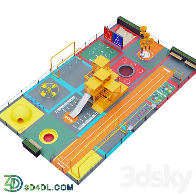 Multifunctional playground 3D Models