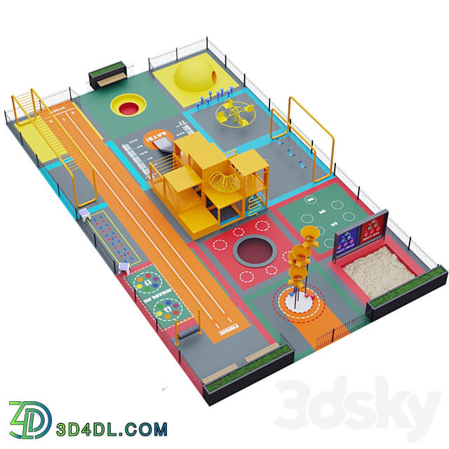 Multifunctional playground 3D Models