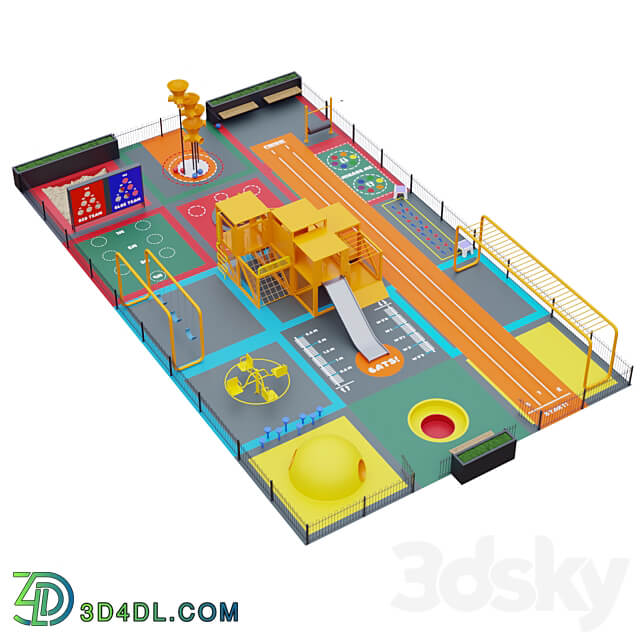 Multifunctional playground 3D Models