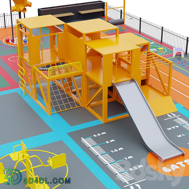 Multifunctional playground 3D Models