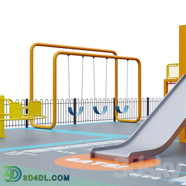 Multifunctional playground 3D Models