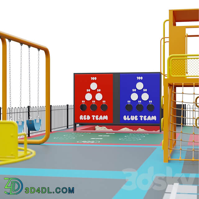 Multifunctional playground 3D Models