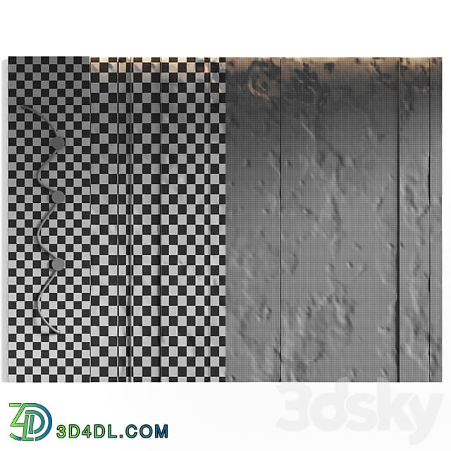 Decorative wall panel Cliff 3D Models