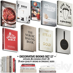 146 decorative books set 17 kitchen and cooking P03 3D Models 