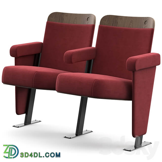 Ambassador evertaut auditorium theater chair 3D Models